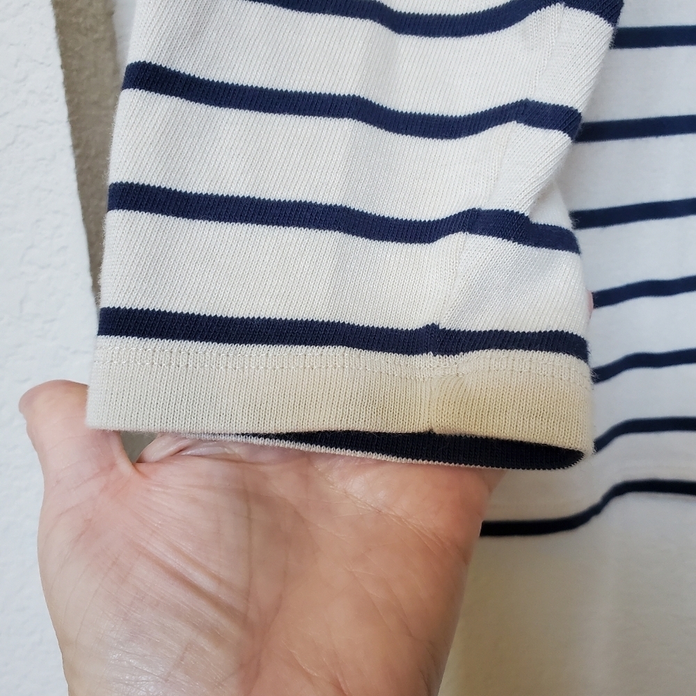 Striped Cream and Black Top - Picture 3 of 8